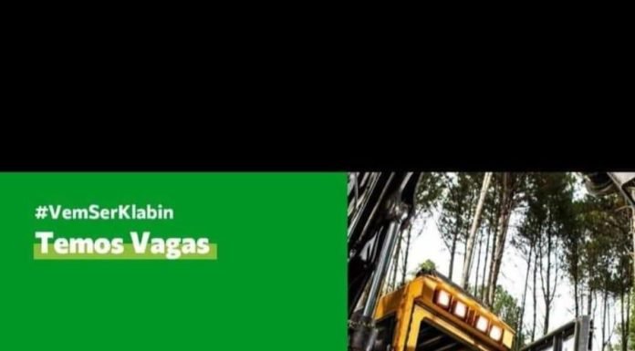 KLABIN CONTRATA OPERADOR DE PROCESSOS FLORESTAIS II – ITARARÉ – SP – 6 DIAS PARA ENCERRAR O PROCESSO DE SELEÇÃO