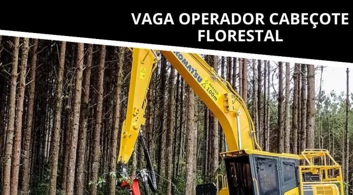 DURKL3N CONTRATA OPERADOR DE HARVESTER – SALÁRIO R$ 4500 + COMISSÕES