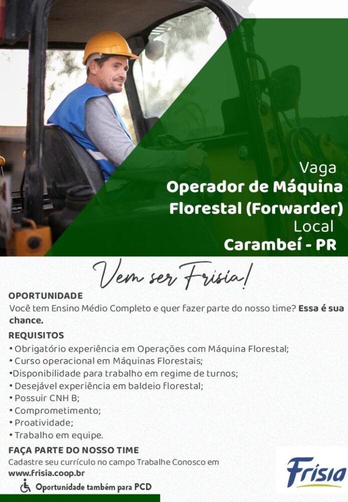 FRISIA CONTRATA OPERADOR DE FORWARDER