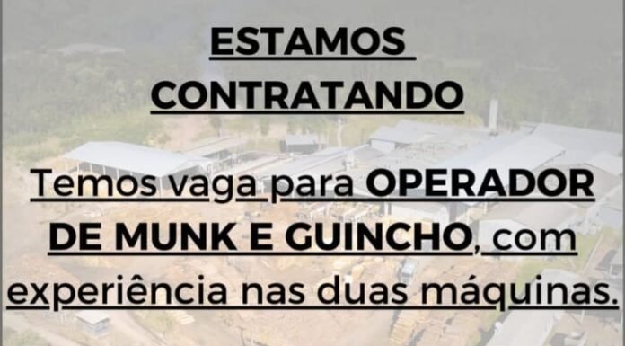 Faganello Agroindústria – Operador de Munk e Guincho